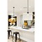 Z-Lite Paloma Pendant, 1-Light, 24 In.W x 6.75 In.H, Matte Black/Gloss Opal 820P24-MB - alternate 3